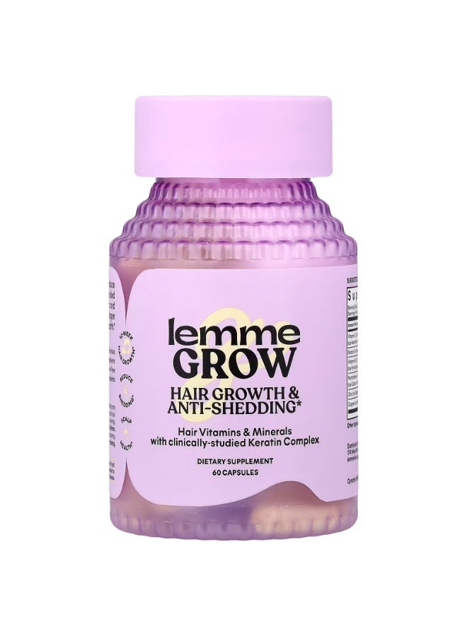 Lemme Grow, Hair Growth & Anti-Shedding, 60 Capsules - Image 1