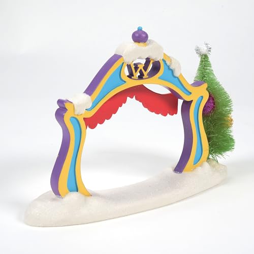 Department 56 Dr. Seuss Grinch Village Accessories Who-Ville Archway Figurine, 5.63 Inch, Multicolor - Image 5