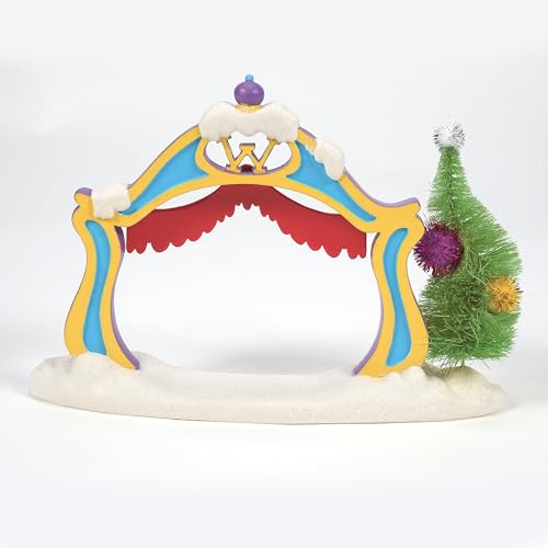 Department 56 Dr. Seuss Grinch Village Accessories Who-Ville Archway Figurine, 5.63 Inch, Multicolor - Image 3