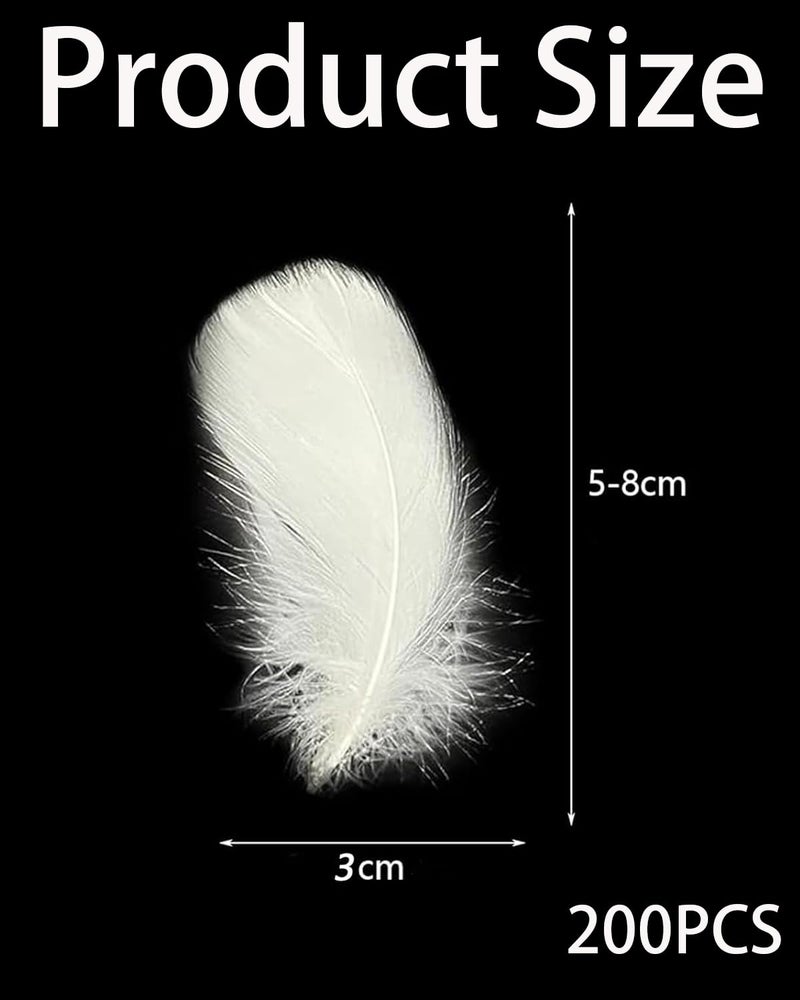 KalamkariX 200 PCS Feathers for Crafts, Premium Mixed Color Feathers for DIY Projects, Dream Catcher Making, Home Decor, Party Decorations, Jewelry Making, School Projects, Handmade Creations - Image 2