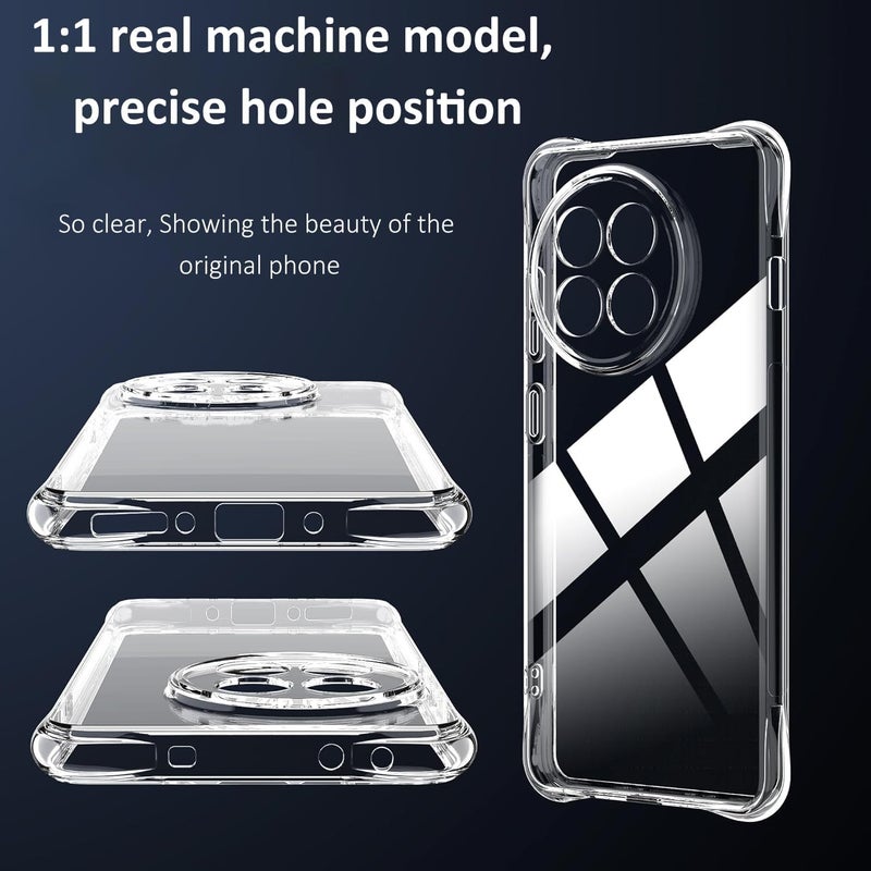 Realcase غطاء خلفي سيليكون لهاتف Oneplus 13R 5G، مقاوم للخدوش، شفاف كريستالي، واقي للصدمات، غطاء خلفي لهاتف Oneplus 13R 5G - Image 4
