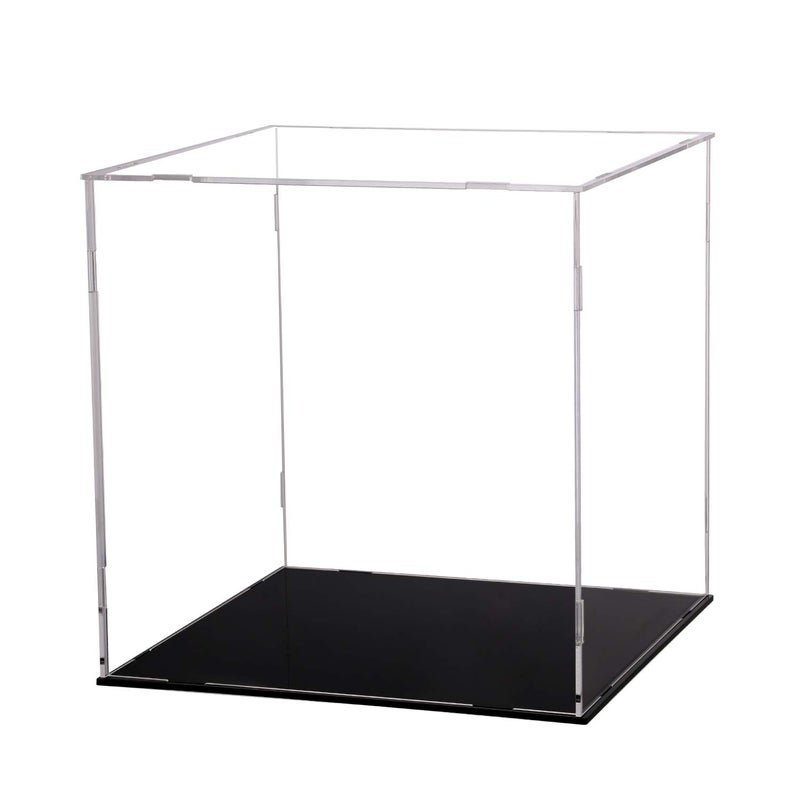 Evron Display Case for Collectibles Assemble Clear Acrylic Box Alternative Glass Case for Display Action Figures Home Storage & Organizing Toys (3x3x3 inch; 7.5x7.5x7.5 cm) - Image 1