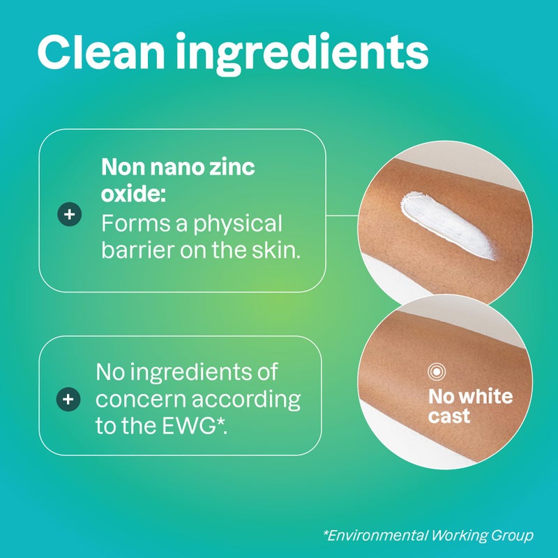 ATTITUDE Mineral Face Sunscreen with Zinc Oxide, SPF 30, EWG Verified, Broad Spectrum UVA/UVB Protection, Dermatologically Tested, Vegan, Unscented, 2.6 Ounces - Image 3