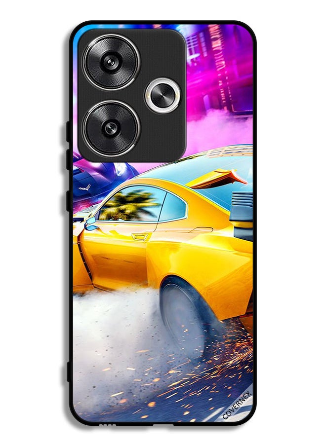 Covernex Xiaomi Redmi Turbo 3 5G Protective Case Cover Racing Car  - Image 1