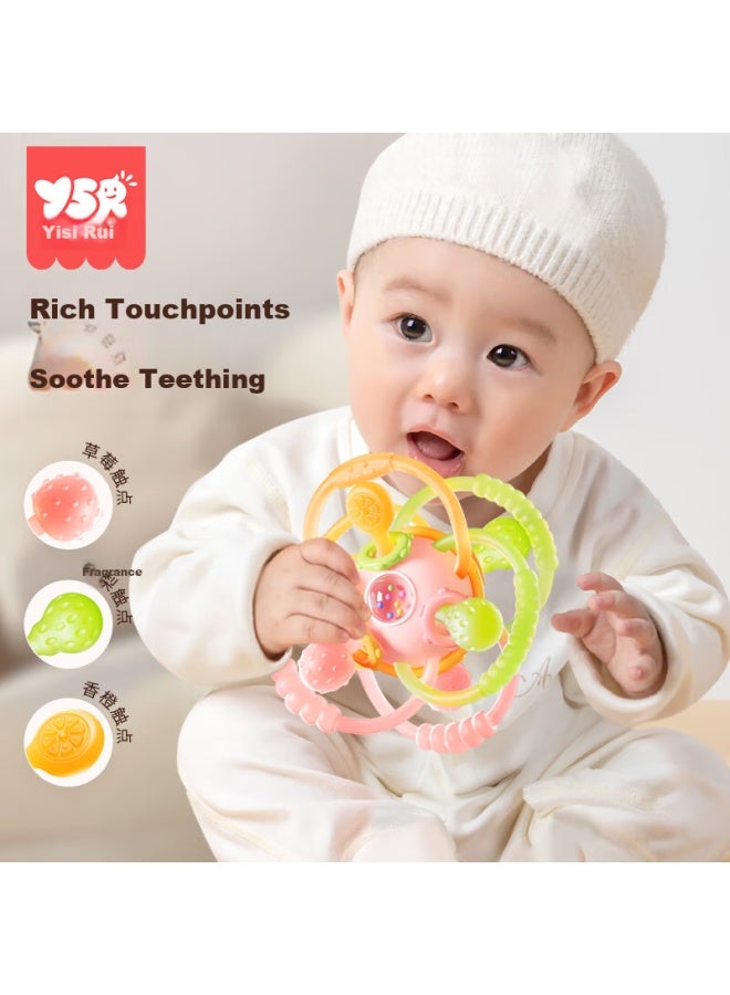 Ysr Manhattan Hand Grasping Ball Baby 0-3-6 Months Edible Grade Teething Toy Soothing Toy Rattle - Image 3