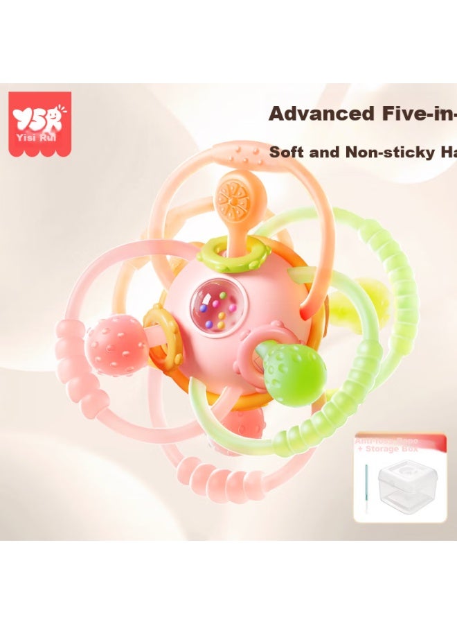 Ysr Manhattan Hand Grasping Ball Baby 0-3-6 Months Edible Grade Teething Toy Soothing Toy Rattle - Image 1
