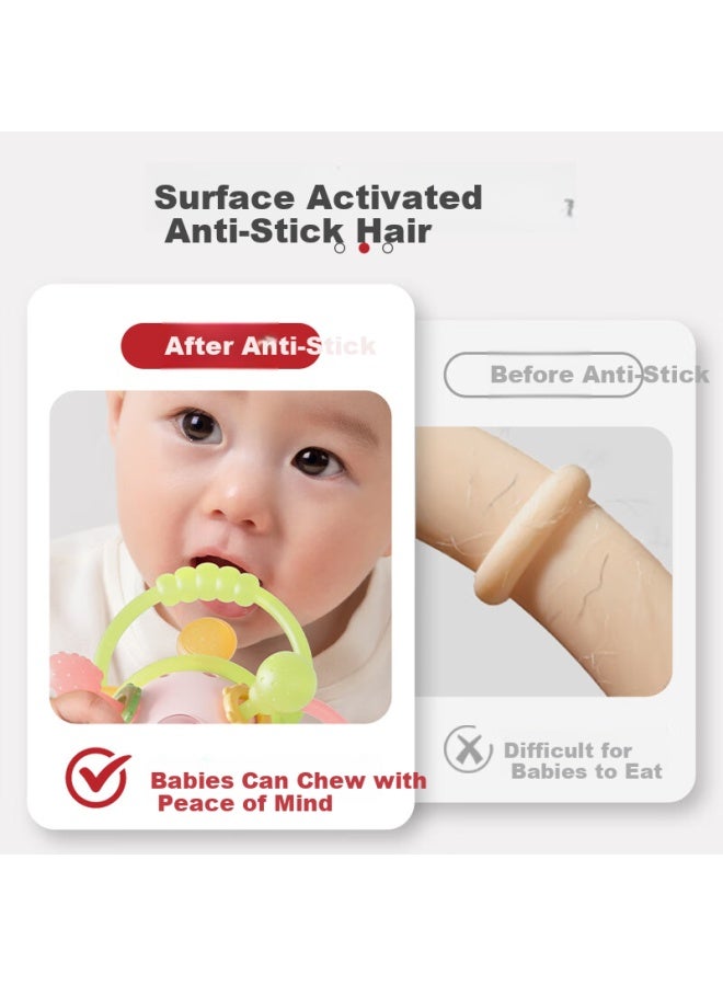Ysr Manhattan Hand Grasping Ball Baby 0-3-6 Months Edible Grade Teething Toy Soothing Toy Rattle - Image 4
