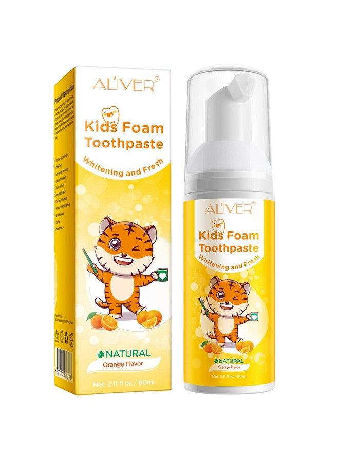 ALIVER Foam Toothpaste Kids 1 Pack Toddler Toothpaste With Low Fluoride ...