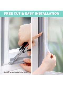 Generic Draft Stopper Sweep, Door Weatherproofing Stripping, Window Seal Strip Self-adhisive Soundproof Cuttable Weather Length 2M Black  - Image 5