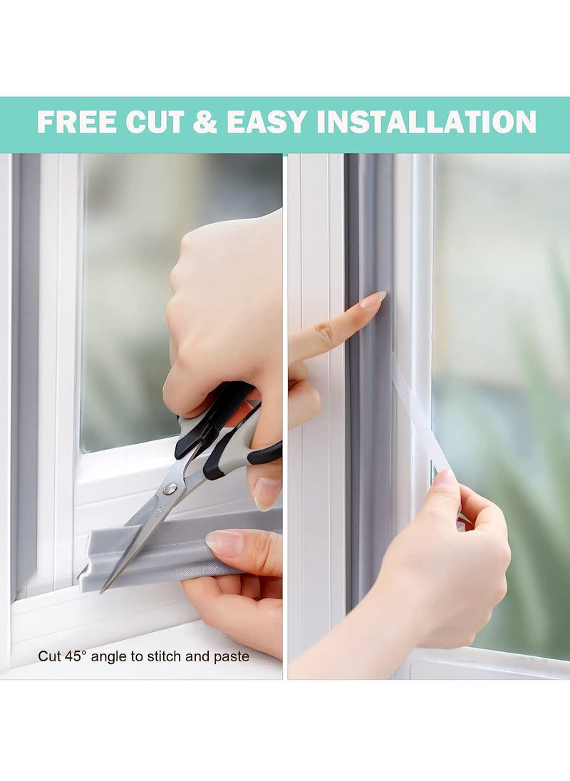Generic - Draft Stopper Sweep, Door Weatherproofing Stripping, Window Seal Strip Self-adhisive Soundproof Cuttable Weather Length 2M Black - Image 1