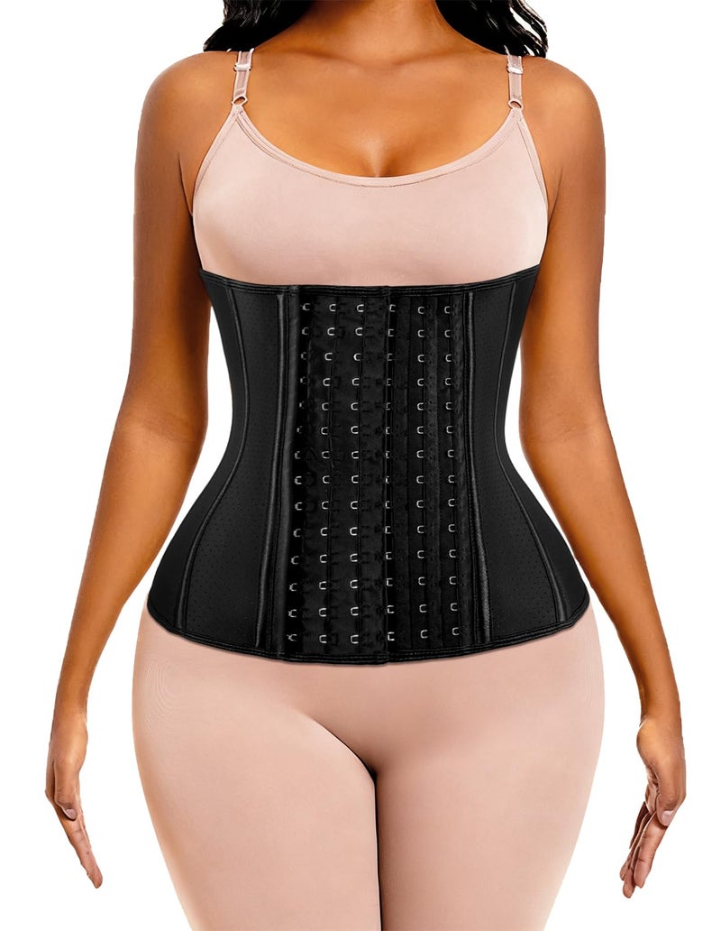 ECOWALSON Waist Trainer for Women - 9/25 Steel Bones & Additional Extender Cincher Corset for Hourglass body Shaper - Image 1