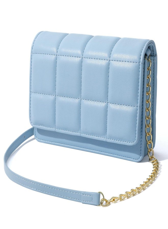GEEAD Small Purses for Women Trendy Quilted Leather Mini Crossbody Wallet Chain Little Shoulder Phone Purse Evening Bag - Image 1