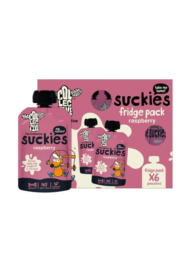 Yoghurt Tubes, Raspberry - 6 x 90g, UK