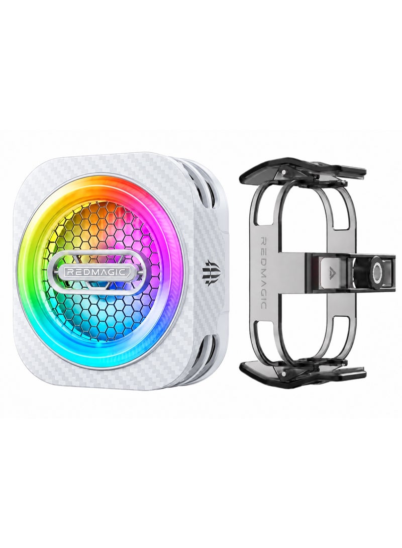 REDMAGIC Phone Cooler RedMagic 6 Pro Plus Edition, 33W Magnetic Gaming Phone Cooler with 6000RPM Cooling Fan, RGB Light, 34dB Low Noise, Magnetic + Clip Mount for iPhone, Android, Samsung, RedMagic, Tablets & Mobile Gaming - Image 1