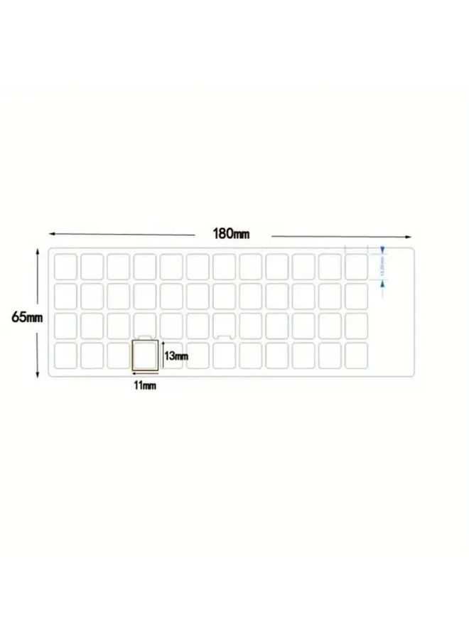 2pcs No Transparent Russian Keyboard Stickers Universal Laptop Keycap Cover Durable Vinyl Typing Aid - Image 5