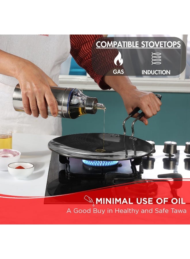 Vinod Hard Anodized Tawa - 26.5cm (Induction Friendly) - Image 3