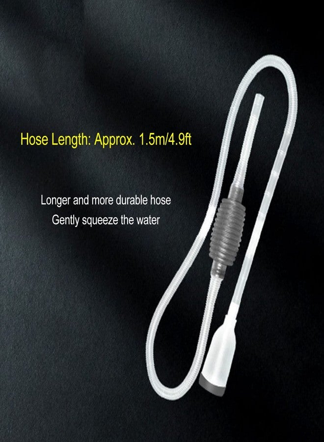 Focket Aquarium Siphon Vacuum Cleaner, Manual Aquarium Gravel Cleaner Fish Tank Water Changer with Filter, 1.5m Hose, Gravel Vacuum for Aquarium Kit for Gravel and Sand Cleaning - Image 2