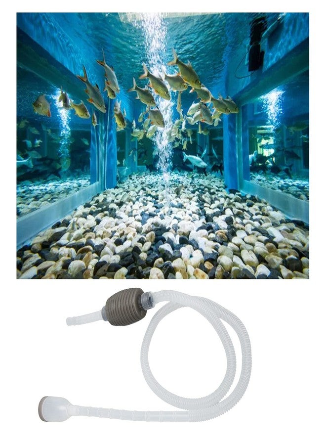 Focket Aquarium Siphon Vacuum Cleaner, Manual Aquarium Gravel Cleaner Fish Tank Water Changer with Filter, 1.5m Hose, Gravel Vacuum for Aquarium Kit for Gravel and Sand Cleaning - Image 5