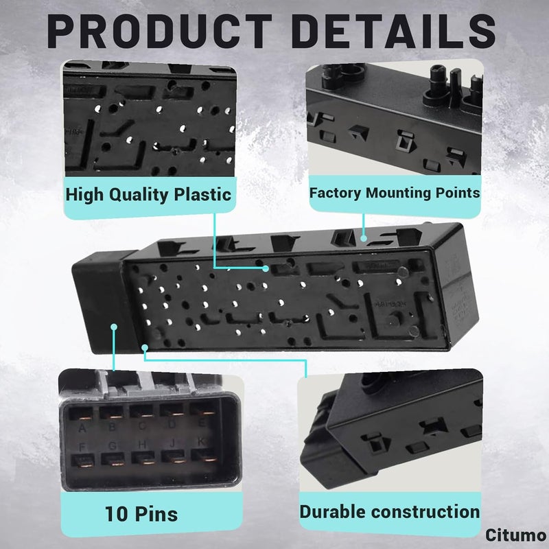 Citumo 12451498 Front Right Passenger 8 Way Power Seat Control Adjustment Switch Fit 2007-2013 Sierra Yukon Avalanche Silverado Suburban Lacrosse - Image 3