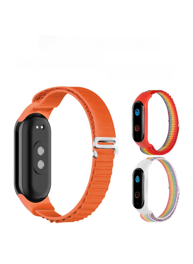 Generic - For Mi Band 9/8 Strap Universal Alpine Loop Strap Mi Band Mi34567 Nylon Strap-Color:1# Rainbow Color-Specifications:Meter 3/4/5/6/7 General - Image 1
