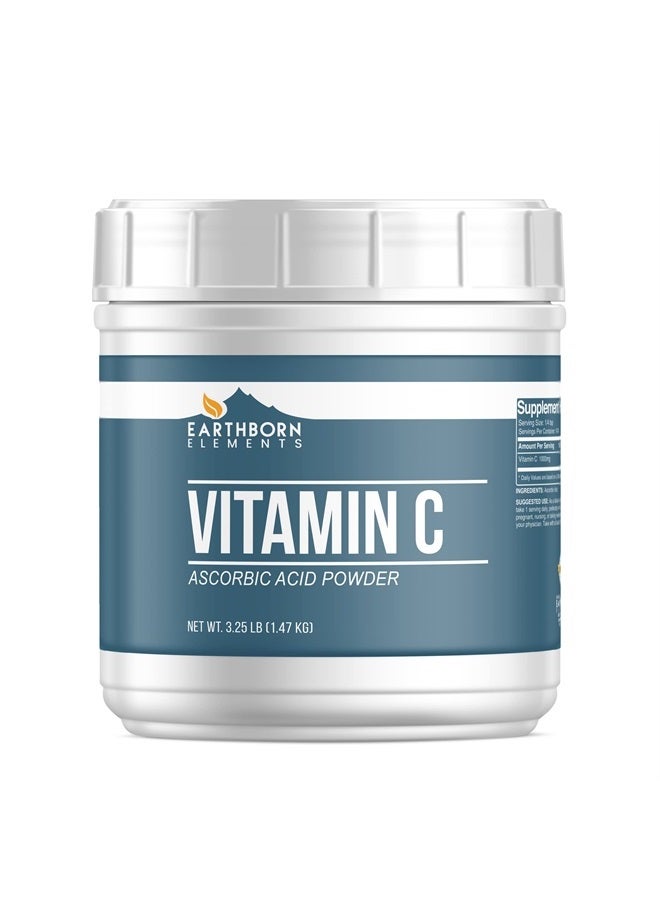 earthborn elements Vitamin C Powder 3.25 lb, Ascorbic Acid, Dietary Supplement - Image 1