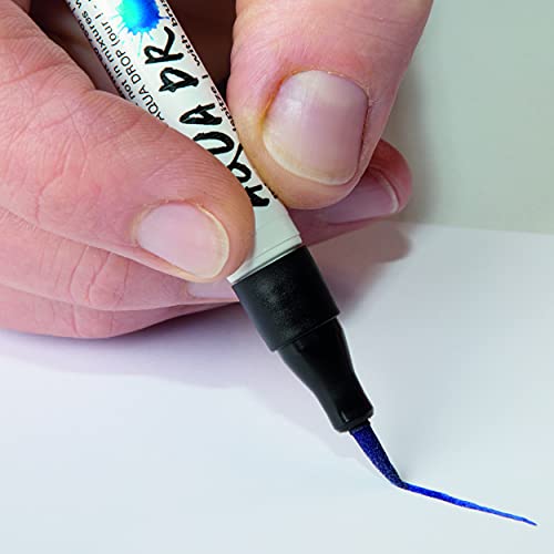 Schmincke - AQUA DROP, liquid watercolor, 5 x 30 ml transparent colors + LINER with brush tip, 78 105 097, Set for watercolor painting, calligraphy, handlettering, airbrushing - Image 5