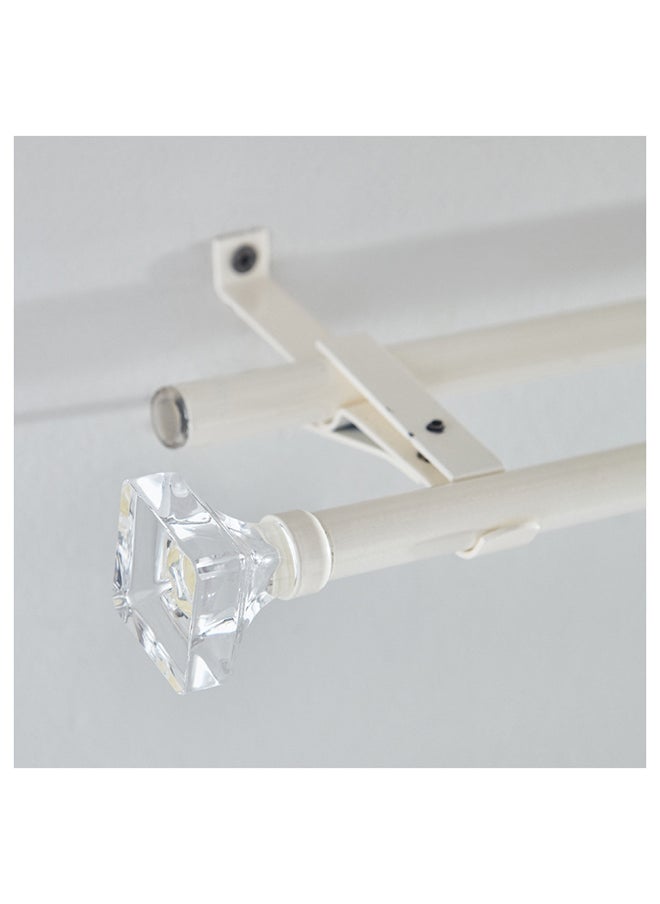 Home Box Small Acrylic Square Double Curtain Rod 320 x 1.6 cm  - Image 3
