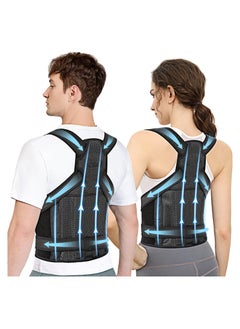 KASTWAVE Back Brace and Posture Corrector for Women and Men, Breathable Back Straightener Posture Corrector, Adjustable Scoliosis Back Brace and Hunchback Correction, Spine Corrector, Large (Waist 41-49 Inch)  - Image 1
