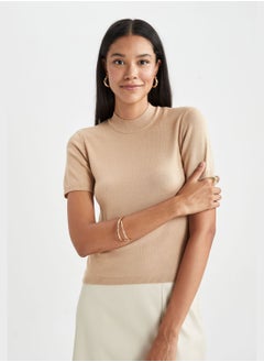 DeFacto Fitted Short Sleeve Sweater  - Image 1
