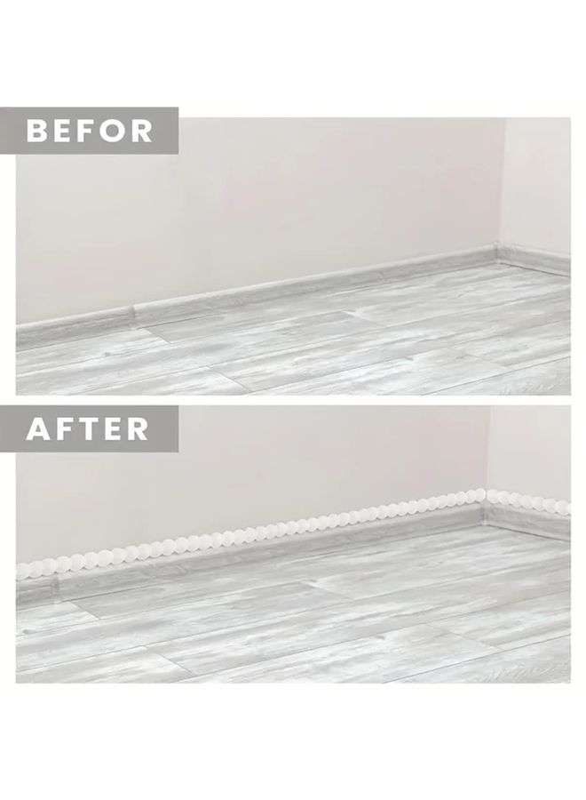 Peel and Stick Self Adhesive Flexible Molding Trim 3m 15mm No Tools Installation Matte White Black Gray Beige Resin Tile Backsplash Cabinet Edges Mirror Frames TV Walls Shower Borders Easy DIY - Image 3