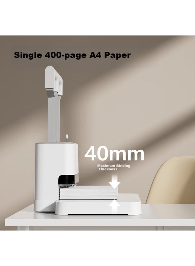 Deli Mm Manual Voucher Binding Machine 400 Pages Financial Binding Machine Manual Punch Office File Archive Rivet Hot Melt Binding Puncher Large Table Plate Labor-saving - Image 3