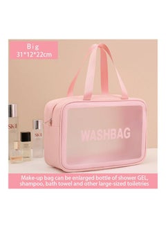 4-Piece Transparent Travel Cosmetics Bags, Portable Clear Waterproof Travel Bags Pink - pzsku/Z128BB1894E8466B2CFD6Z/45/_/1711081386/15517d56-2833-4c5c-a75a-5e5e36f58ce9