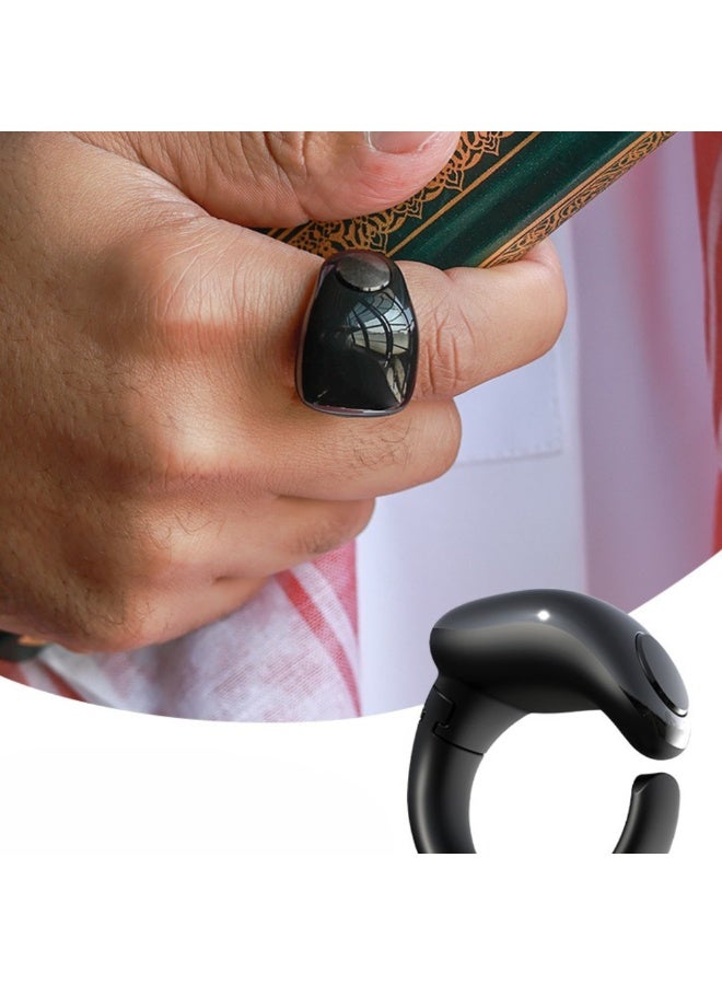 Smart Tasbih Muslim Pray Tally Counter with Prayer Reminder Function Islamic Gift Set for Ramadan and Eid, Digital Zikr Ring for Dhikr, Ideal Muslim Gift Box for Men and Women - Image 4