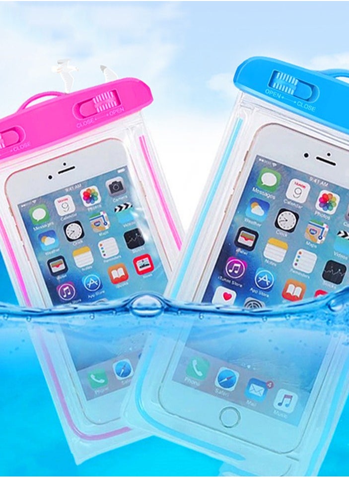 Shein SHEIN Mobile Waterproof Case, Touchscreen Functionality, Waterproof Pouch, Cellphone Dry Bag, Waterproof Cell Phone Case, Drift Diving Swimming Waterproof Bag, for all Smart Cellphones upto 7”  - Image 2