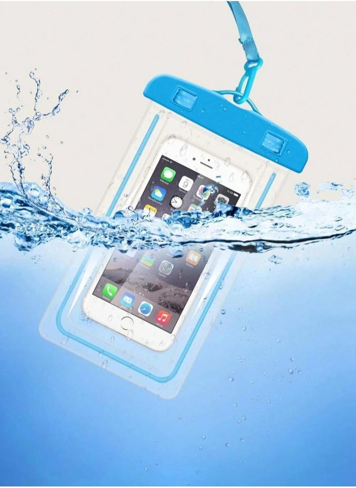 Shein SHEIN Mobile Waterproof Case, Touchscreen Functionality, Waterproof Pouch, Cellphone Dry Bag, Waterproof Cell Phone Case, Drift Diving Swimming Waterproof Bag, for all Smart Cellphones upto 7”  - Image 3