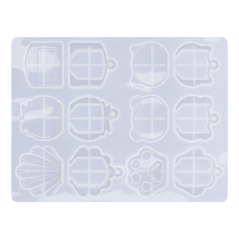 Resin Key Cover Mold: Silicone Material, Wearable Durable, Flexible Translucent - DIY Making Art Key Cover for Holiday Gifts, Home Door Key Chain Crafting - Image 4