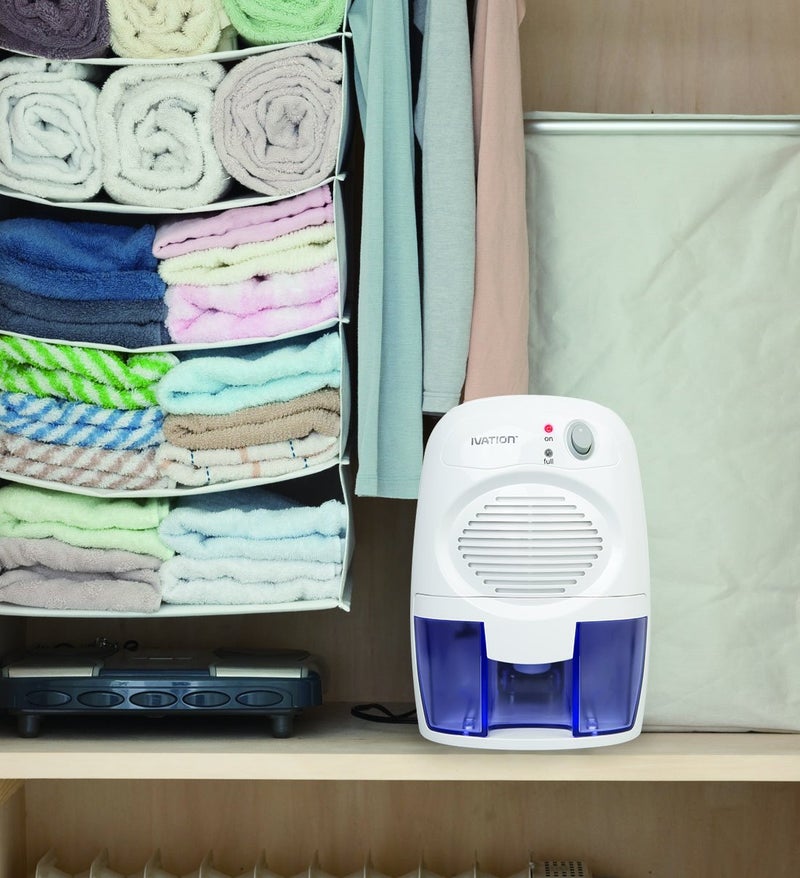 Ivation IVADM10 Powerful Small-Size Thermo-Electric Dehumidifier - for Smaller Room, Cupboard, Basement, Attic, Stored Boat, RV, Antique Car,White - Image 4