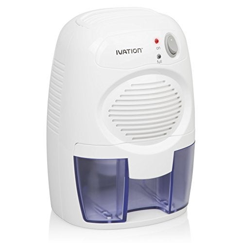 Ivation IVADM10 Powerful Small-Size Thermo-Electric Dehumidifier - for Smaller Room, Cupboard, Basement, Attic, Stored Boat, RV, Antique Car,White - Image 1