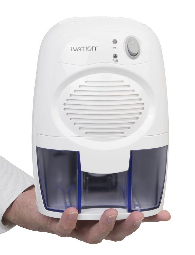 Ivation IVADM10 Powerful Small-Size Thermo-Electric Dehumidifier - for Smaller Room, Cupboard, Basement, Attic, Stored Boat, RV, Antique Car,White - Image 2