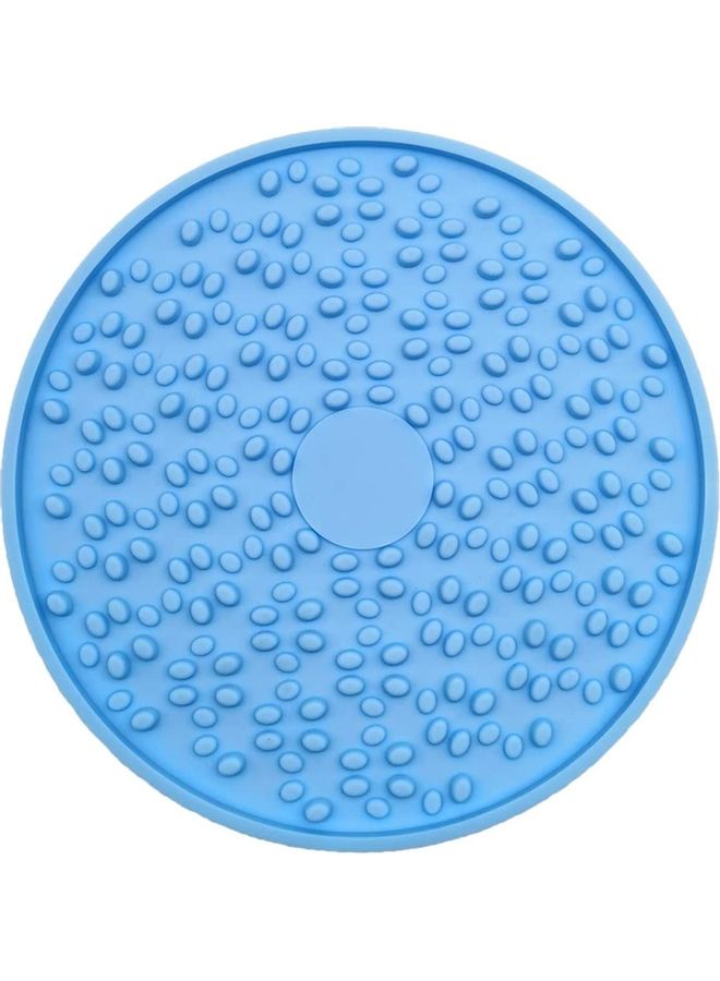 NIBEMINENT Silicone Slow Feeder Dispensing Mat Blue 5.90 x 5.90inch - Image 1