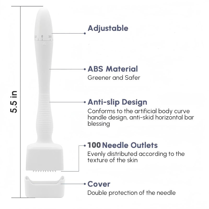 PRITASHA PRITASHA Derma Pen Stamp For men and Women Microneedle Pen for Body Hair Beard Growth Adjustable Microneedling Stamp For Skin  - Image 4