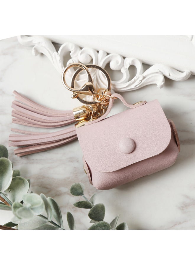 Neutral Outlet Tassel Leather Bag For Apple Airpods Headset - Image 1