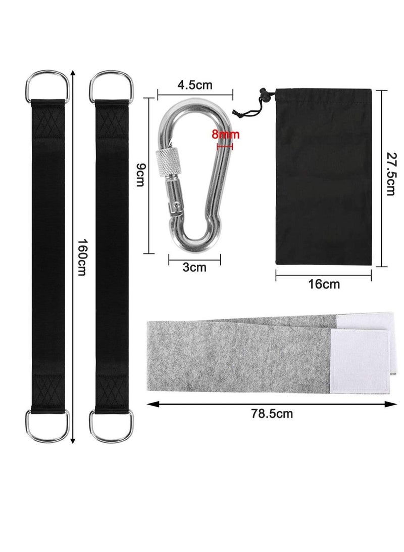 Generic Dreamslink Swing Hammock Tree Hanging Kit Straps Hooks Carabiner Garden Swing Fittings ULTRA Strong Hammock Strap 59 inches Straps for Camping Backpacking Patio Hammocks and Swings  - Image 2