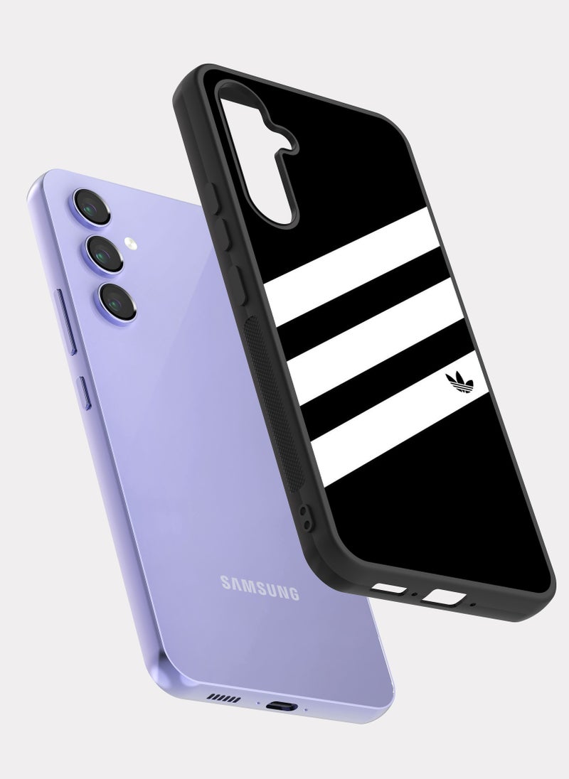 بكسلات كفر سامسونج جالكسي ايه 54 اديداس ابيض اسود - Image 2