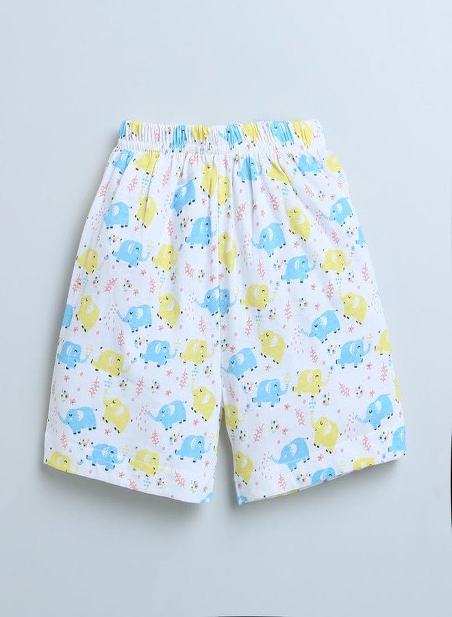 BUMZEE شورتات بناتي من بامزي باللونين الوردي والأبيض، عبوة من قطعتين، العمر من 6 إلى 12 شهرًا (Peb8905C-pnk.wht) - Image 4