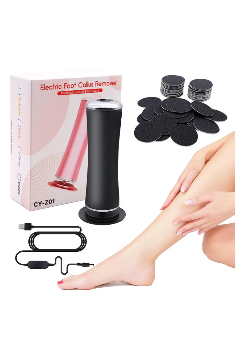 SYOSI - Electric Foot Callus Remover Electronic Foot File Grinder with Speed Adjustable 60pcs Replacement Sandpaper Discs Pedicure Foot File Sander for Men Women Dead Cracked Hard Skin Calluses - Image 1
