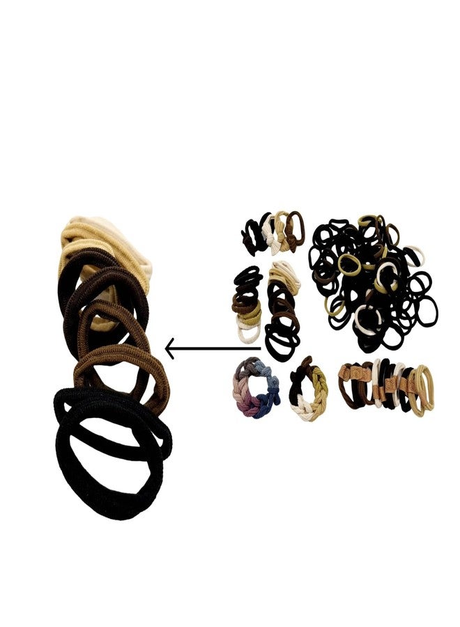 BLBM 137 Pcs Hair Ties with Seamless High Elastic in Ponytail Holders Kit that don't Damage your Hair (6 Styles) - Image 4