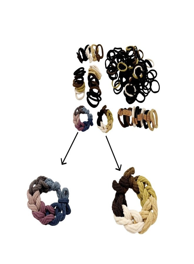BLBM 137 Pcs Hair Ties with Seamless High Elastic in Ponytail Holders Kit that don't Damage your Hair (6 Styles) - Image 2