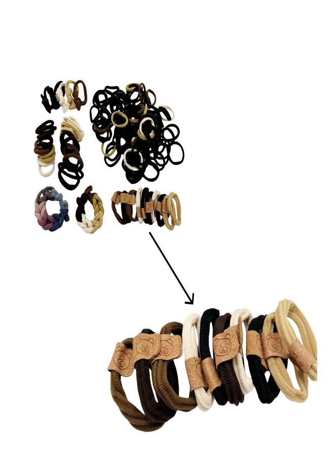 BLBM 137 Pcs Hair Ties with Seamless High Elastic in Ponytail Holders Kit that don't Damage your Hair (6 Styles) - Image 3