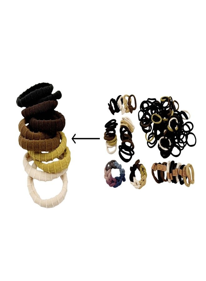 BLBM 137 Pcs Hair Ties with Seamless High Elastic in Ponytail Holders Kit that don't Damage your Hair (6 Styles) - Image 5